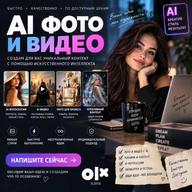 AI фото та відео | Дизайн, тексти, резюме, презентації, Київ — 3/3